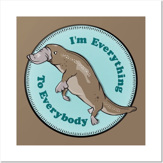 Platypus Wall Art by mailboxdisco